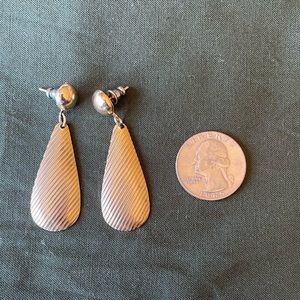 Vintage stripe dangle earring.